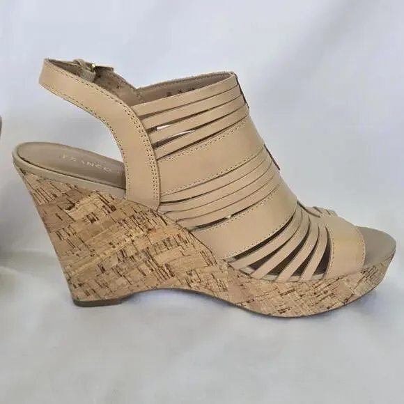 Franco Sarto Women's 10 Strappy Wedge Sandals - Picture 4 of 10